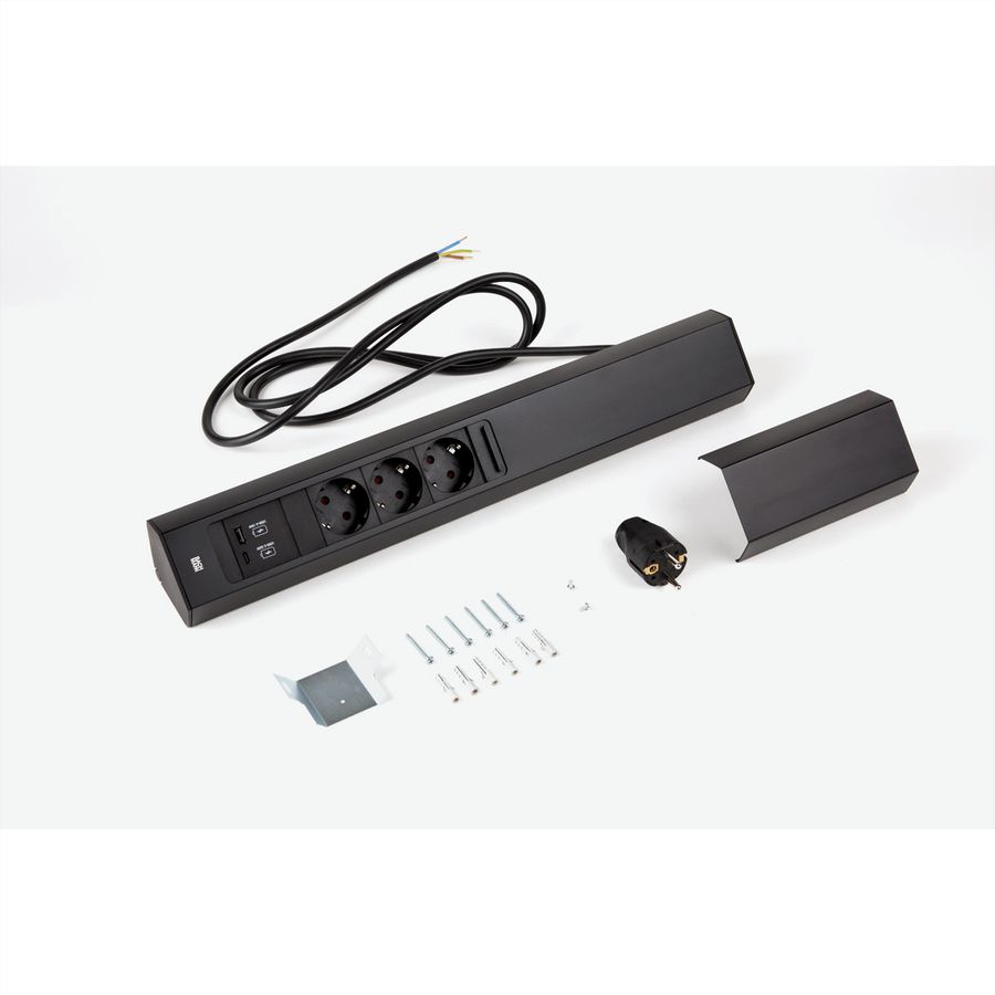 BACHMANN CASIA 2 3xCEE7/3 1xUSB A/C 22W 2.0m AEH SW