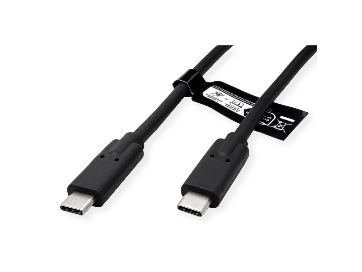VALUE USB4 Gen2x2 Kabel, C-C, M/M, zwart, 2 m