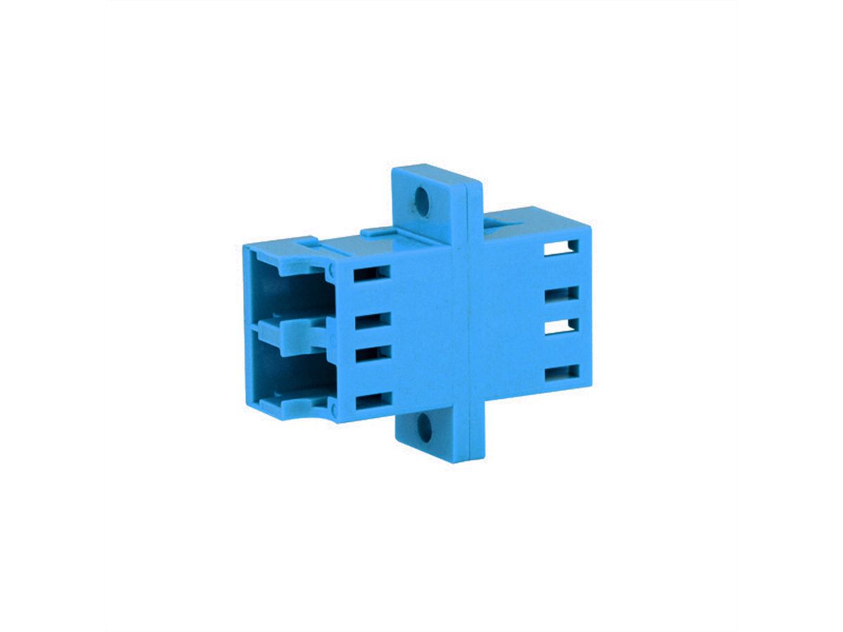 TELEGÄRTNER  LC/APC Duplex adaptor, Singlemode and multimode, cramic sleeve, plastic housing, green, Z77