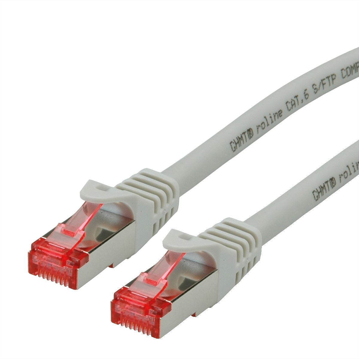ROLINE patchkabel Cat.6 S/FTP (PiMF), componentniveau, LSOH, grijs, 7,5 m