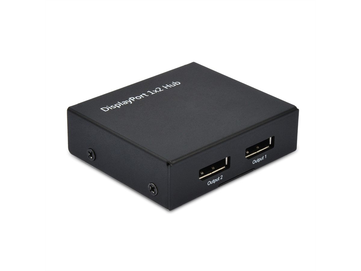 VALUE DisplayPort Video-Splitter, met hub funktie, 2voudig