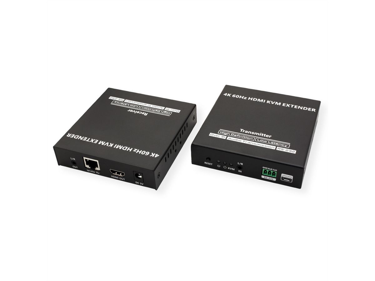 VALUE KVM Extender over Cat. 6/6A, HDMI, 4K@60Hz, max. 120m