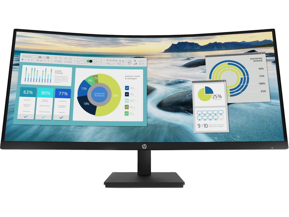 HP P34hc G4 WQHD USB-C Curved monitor