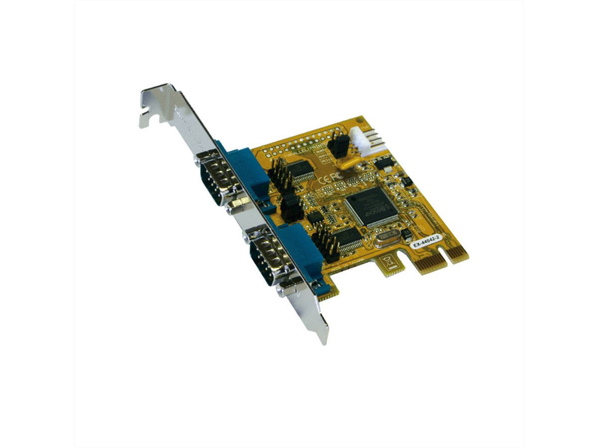 EXSYS EX-44042-2 PCI Express x1 Karte 2x seriell RS-232