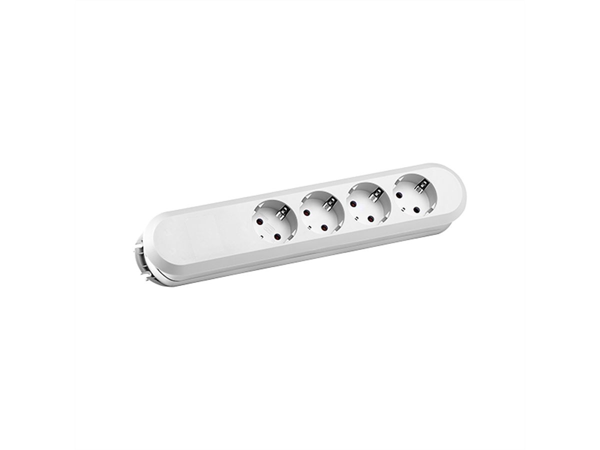 BACHMANN SMART 4xCEE7/3 white, 4x earthing contact