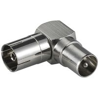Coax haakse connector