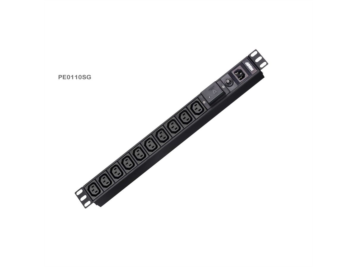 ATEN PE0110SG 1HE 10A Basic PDU 10-Poorts