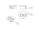BACHMANN TWIST 2 1xCEE7/3 1xUSB A/C 22W 2,0m AEH RAL9005 30GE angular