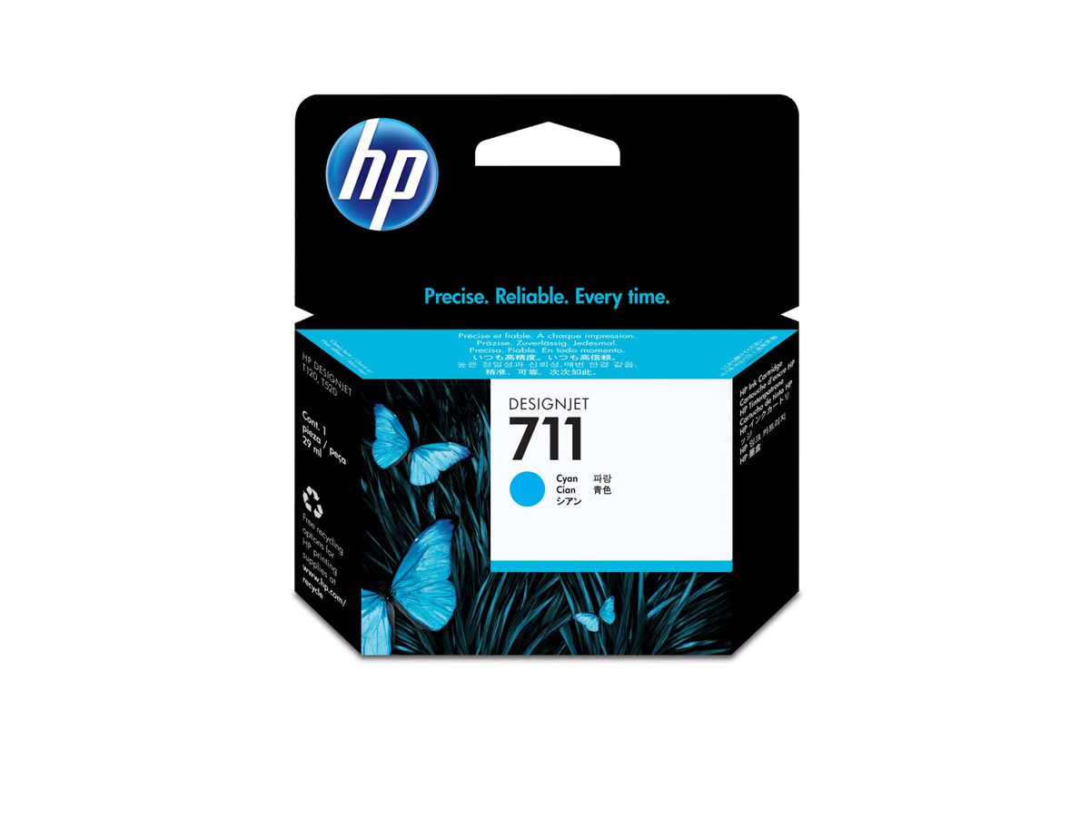 HP 711 29-ml Cyan DesignJet Ink Cartridge