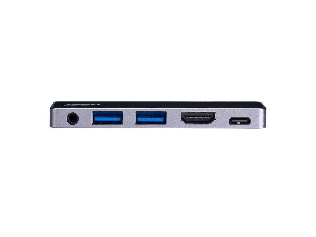 ATEN UH3238 USB-C Travel Dock with Power Pass-Through