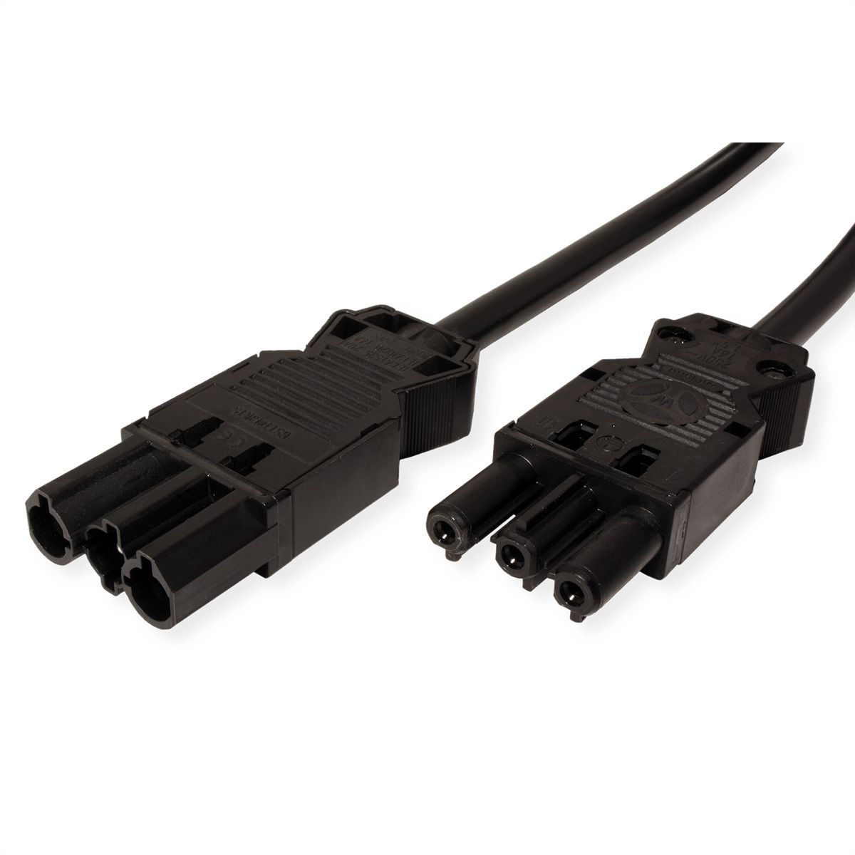 BACHMANN verlengkabel GST18-3 male/female, zwart, 2 m