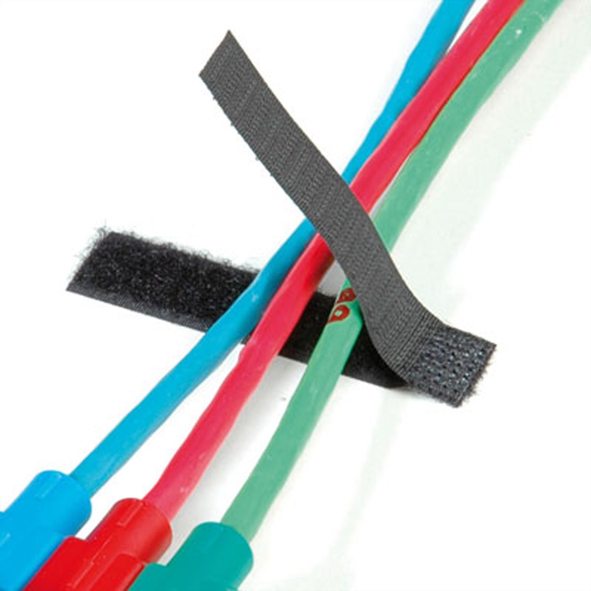VELCRO® ONE-WRAP® platte kabelwikkel zwart, enkel, 16 x 70 mm