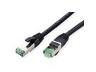 ROLINE RM S/FTP (PiMF) Patch Cord Cat.6A, black, 0.5 m