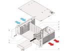 SCHROFF CPCI-systeem voor aansluitbare PSU, horizontaal, 3 HE, 6 gleuven