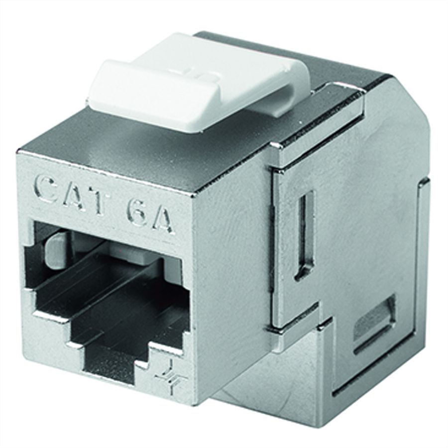 TELEGÄRTNER AMJ koppeling 90° Cat.6A, RJ45 (f-f)