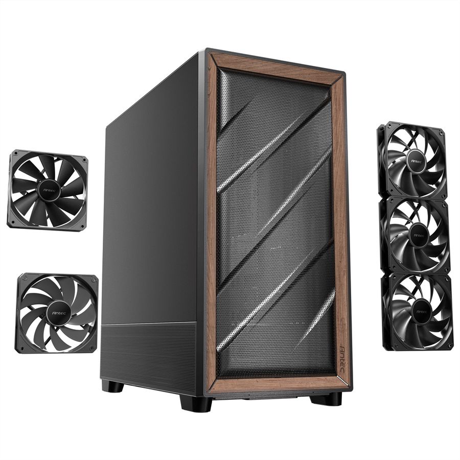 ANTEC Flux SE ATX Midi Tower PC case, black