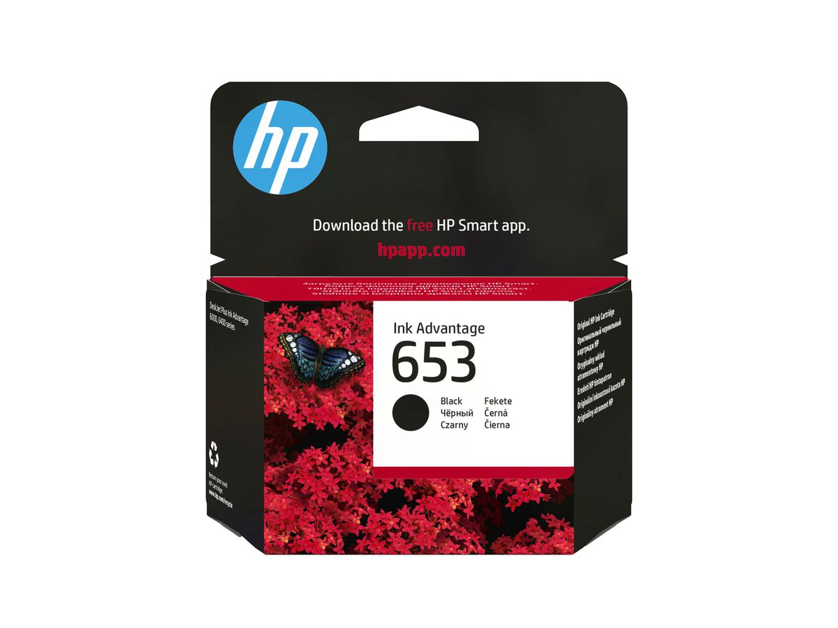 HP 653 originele Advantage zwarte inktcartridge