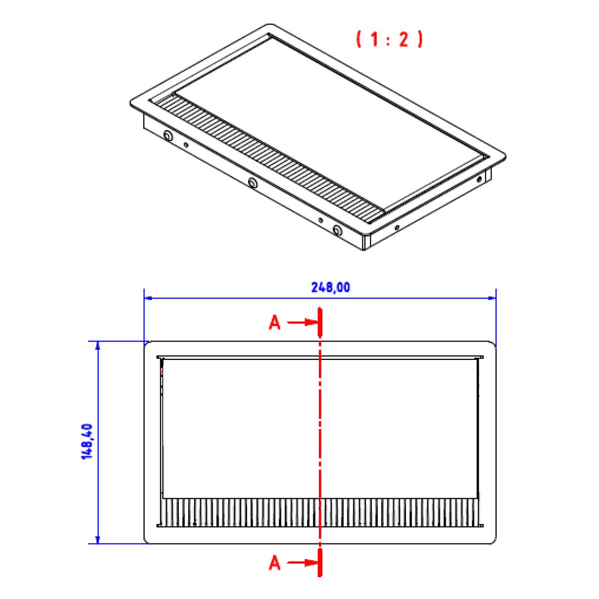 BACHMANN CONI COVER montageframe, 3-voudig wit