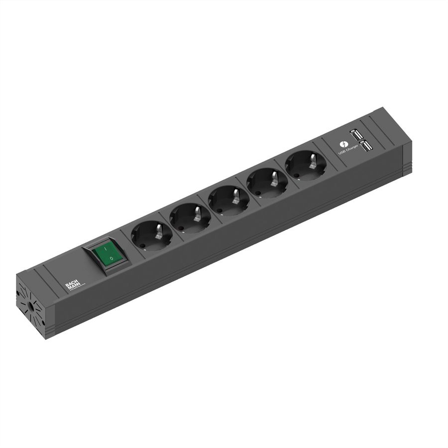 BACHMANN CONNECT LINE 5xprotective contact, Switch USB A&A 15W