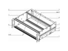 SCHROFF EuropacPRO 19" moduledrager voor rail, retrofit-afscherming, SNCF, 6 HE, 36 PK, 320 mm