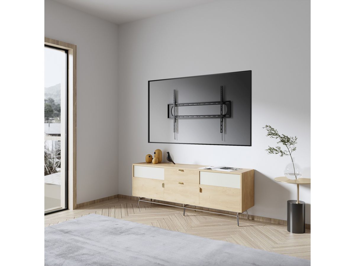 VALUE TV muurbeugel, 35 mm voor afstand tot de muur, vast, <304,8cm/120", <120kg