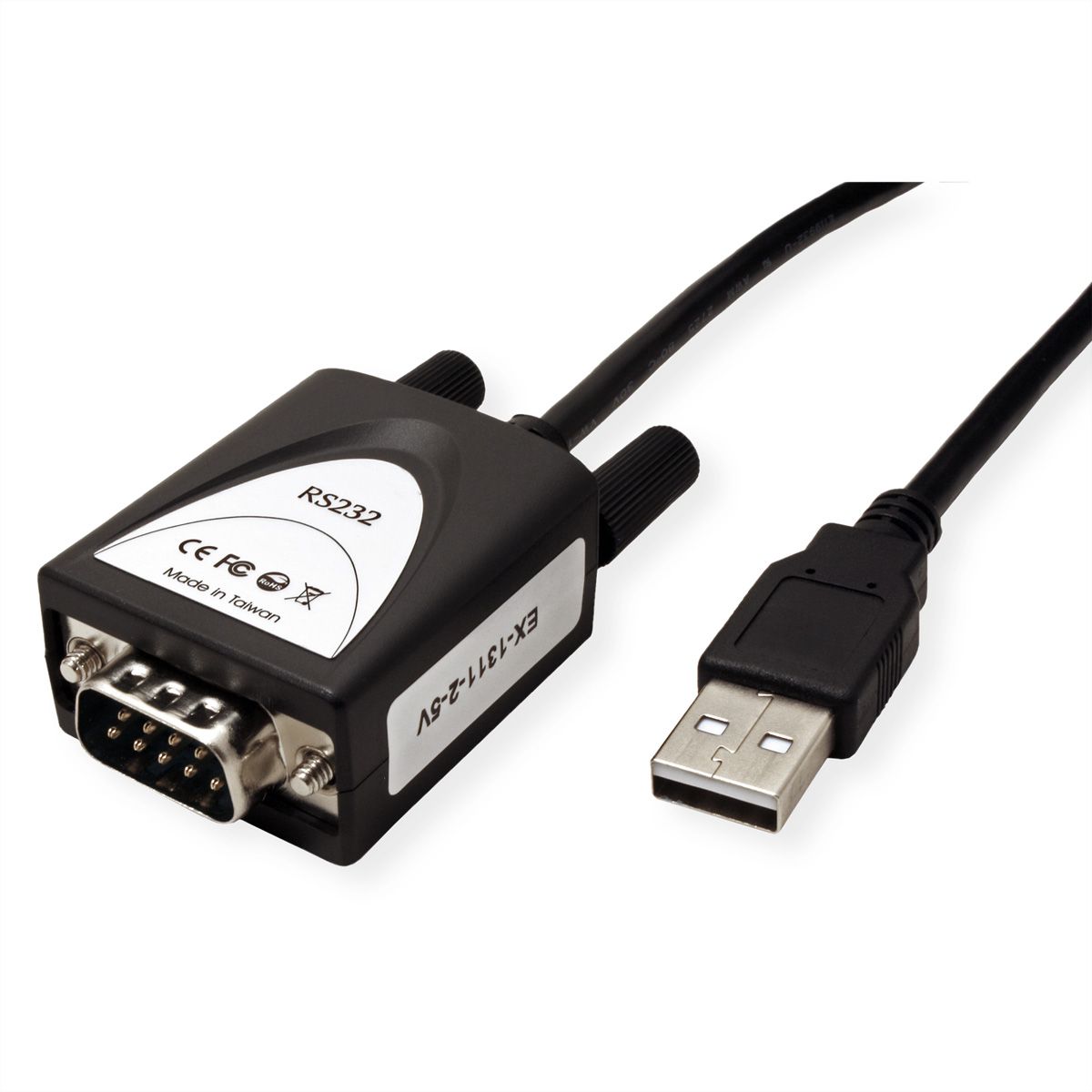 EXSYS EX-1311-2-5V USB 2.0 zu Seriell RS-232 mit 5Volt Spannung auf Pin 9