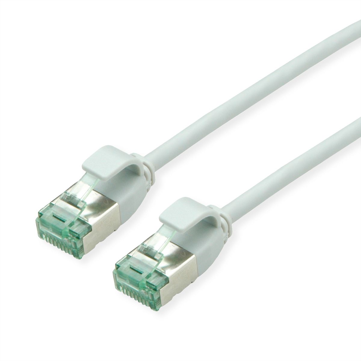 ROLINE RM U/FTP DataCentre patchkabel Cat.6A (Klasse EA), extra dun, grijs, 0,3 m