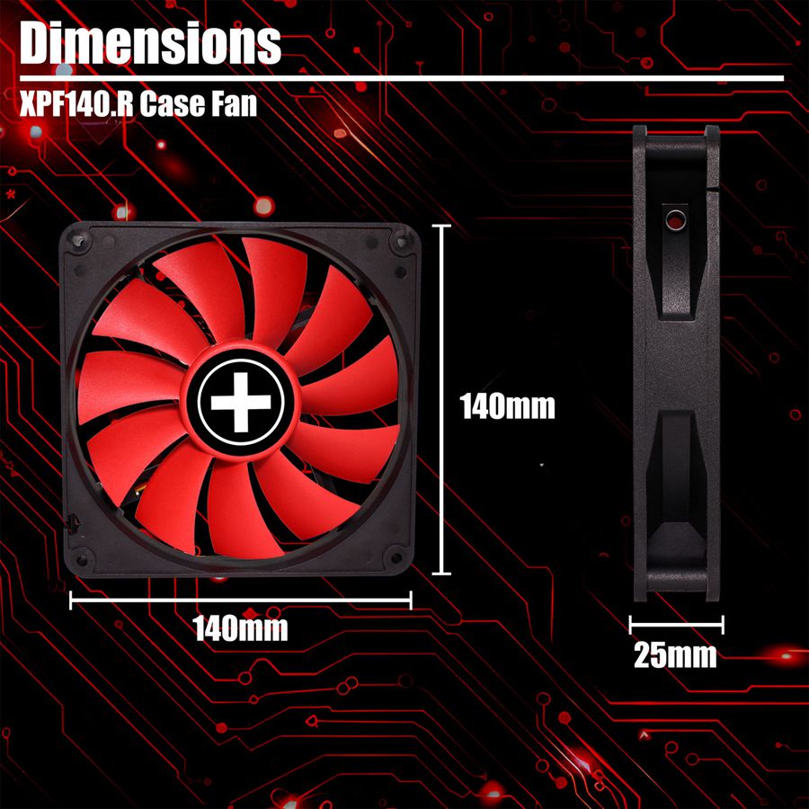 Xilence XPF140.R 140mm Performance Case Fan, 3PIN