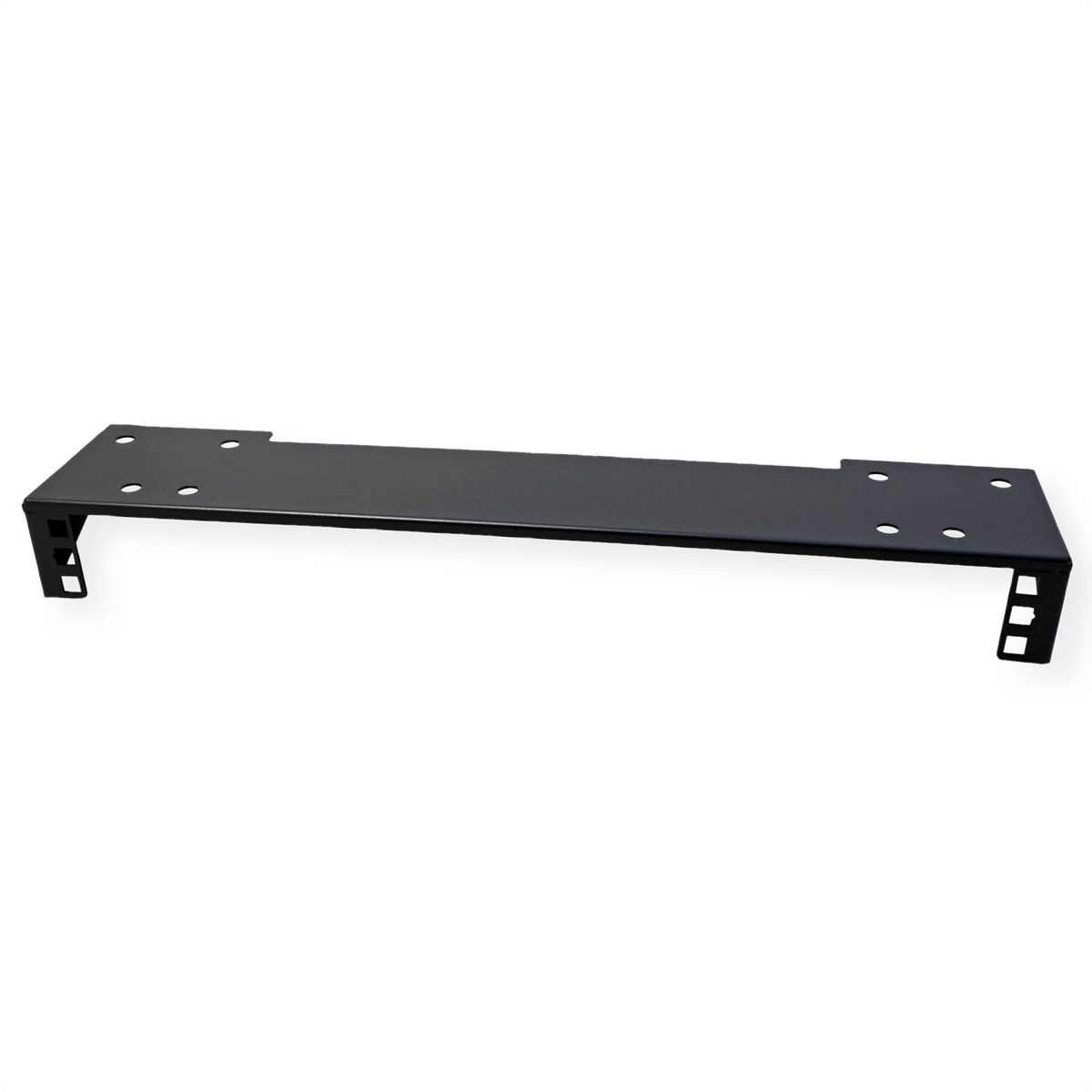 19" wand-/ondersteuningsbeugel, 1 HE, zwart