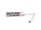 ROLINE Mobile USB 3.2 Gen 1 Hub, 4-poorts, Type A+C verbindingskabel