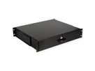 ROLINE 19-inch toetsenbordlade 2 U, 400mm diep afsluitbaar zwart