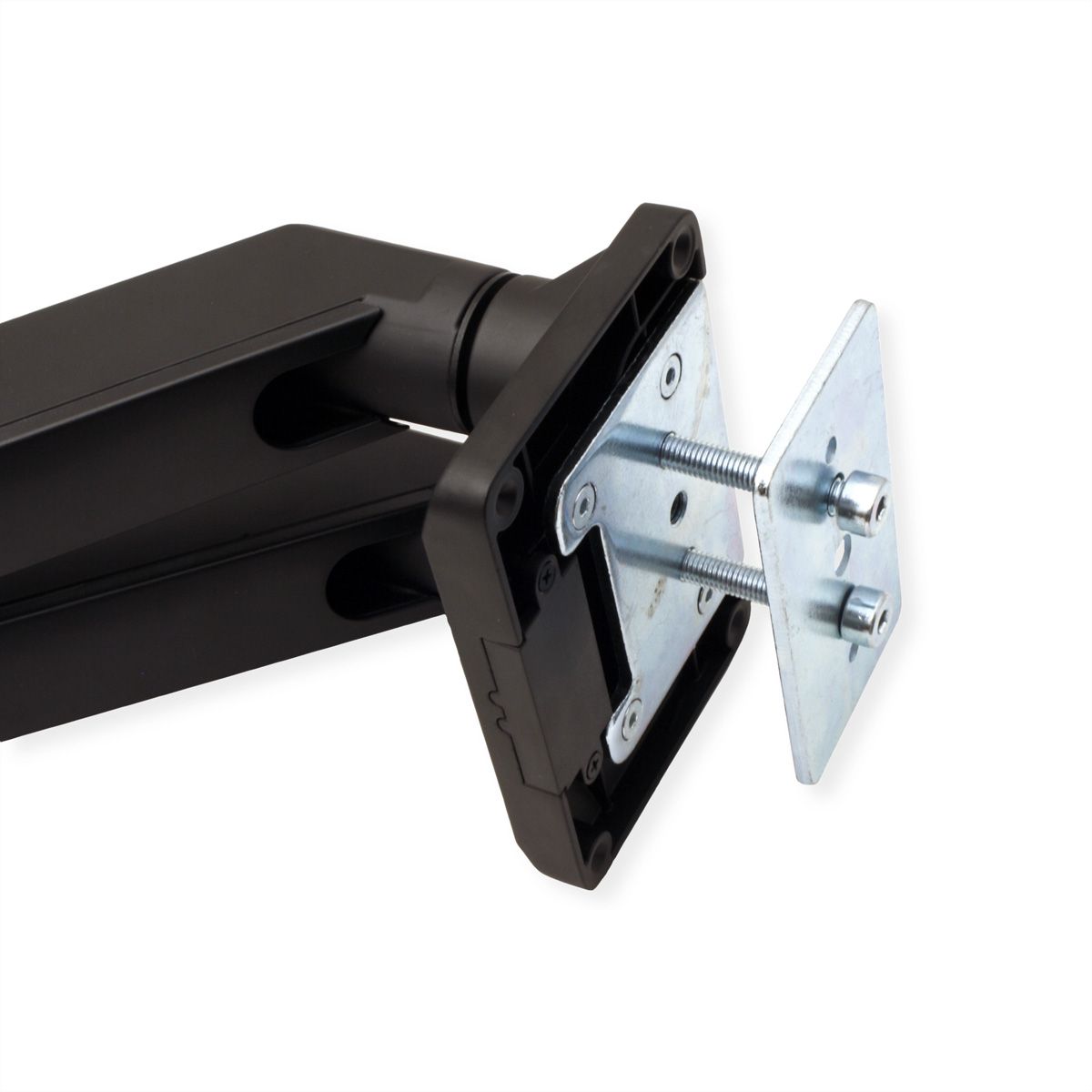 ROLINE Dual LCD Monitor Stand Pneumatic, Desk Clamp, Pivot, 5 Joints, max. 15 kg, up to 35"