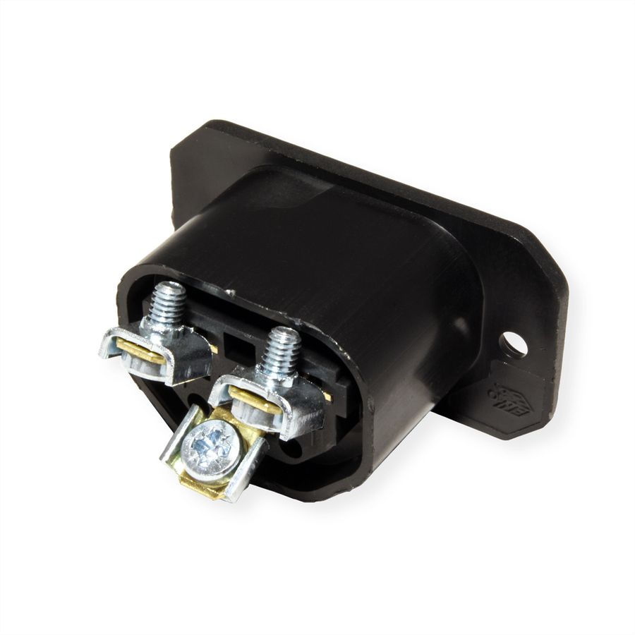 BACHMANN IEC320 C13 socket outlet, with screw connections black