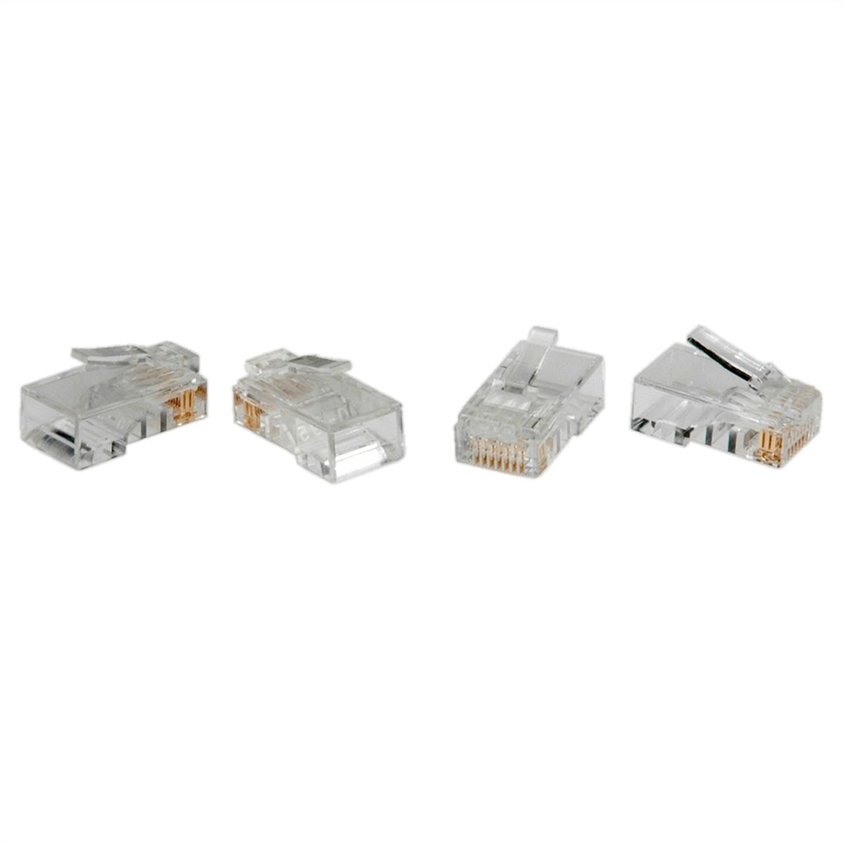 RJ45 Modulaire onafgeschermde Cat.6 (Class E) connector, 10 St.