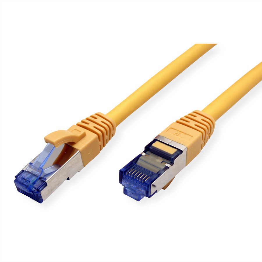 VALUE Patchkabel Kat.6A (Class EA) S/FTP (PiMF), LSOH, geel, 0,15 m