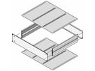 SCHROFF MultipacPRO Cover Plate for Euroboards Horizontal Mounting, 220 mm