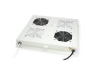 ROLINE 19-inch dakventilatie unit met 2 ventilatoren, thermostaat, grijs