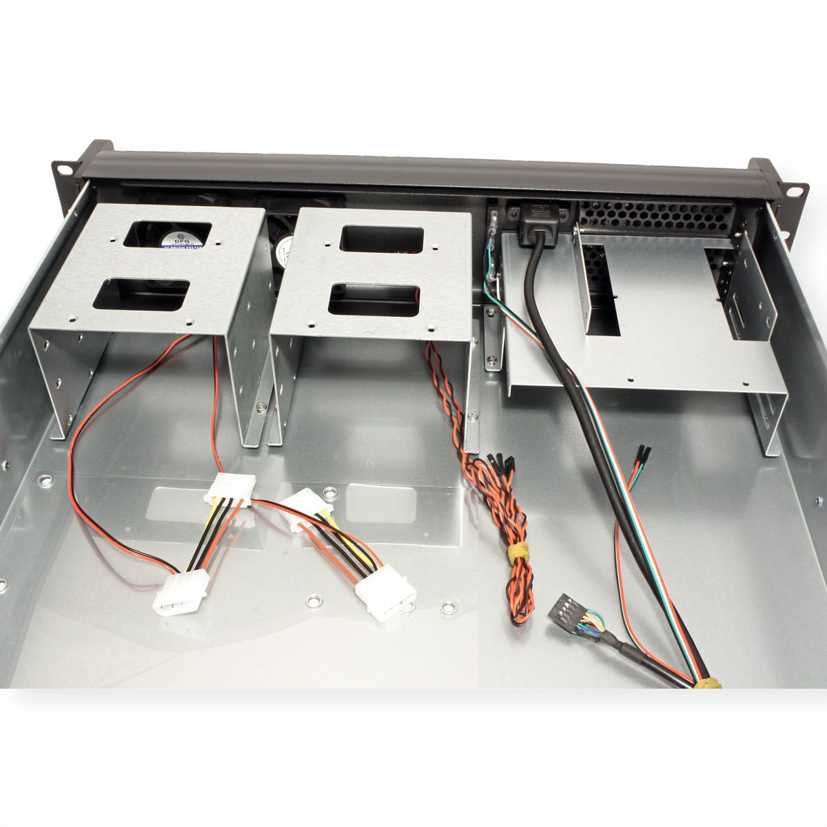 19" serverbehuizing, 2U, kort, IPC 2U 2098-SK, zwart