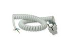 BACHMANN Spiral cable 0.5-2m white, H05VV-F 3G1,5mm² AEH/CEE7/7