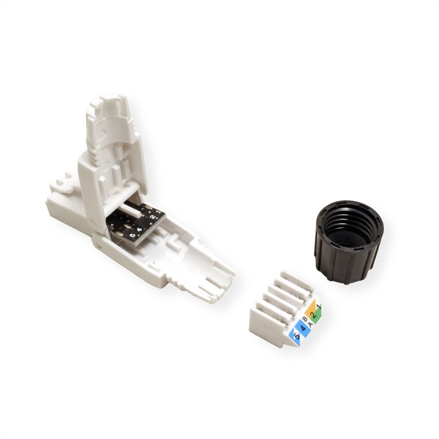 ROLINE Field Plug Cat.6A (Class EA), UTP, white