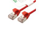 ROLINE GREEN F/UTP DataCenter Patchkabel Cat.6A (Class EA), LSOH, extra dun, rood, 5 m