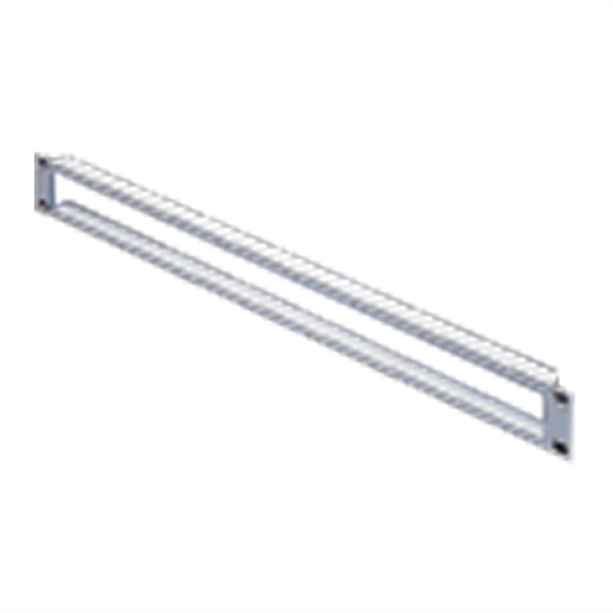 SCHROFF 19" Cable Ducting, 2 U, 1.5 mm, St, RAL 7021