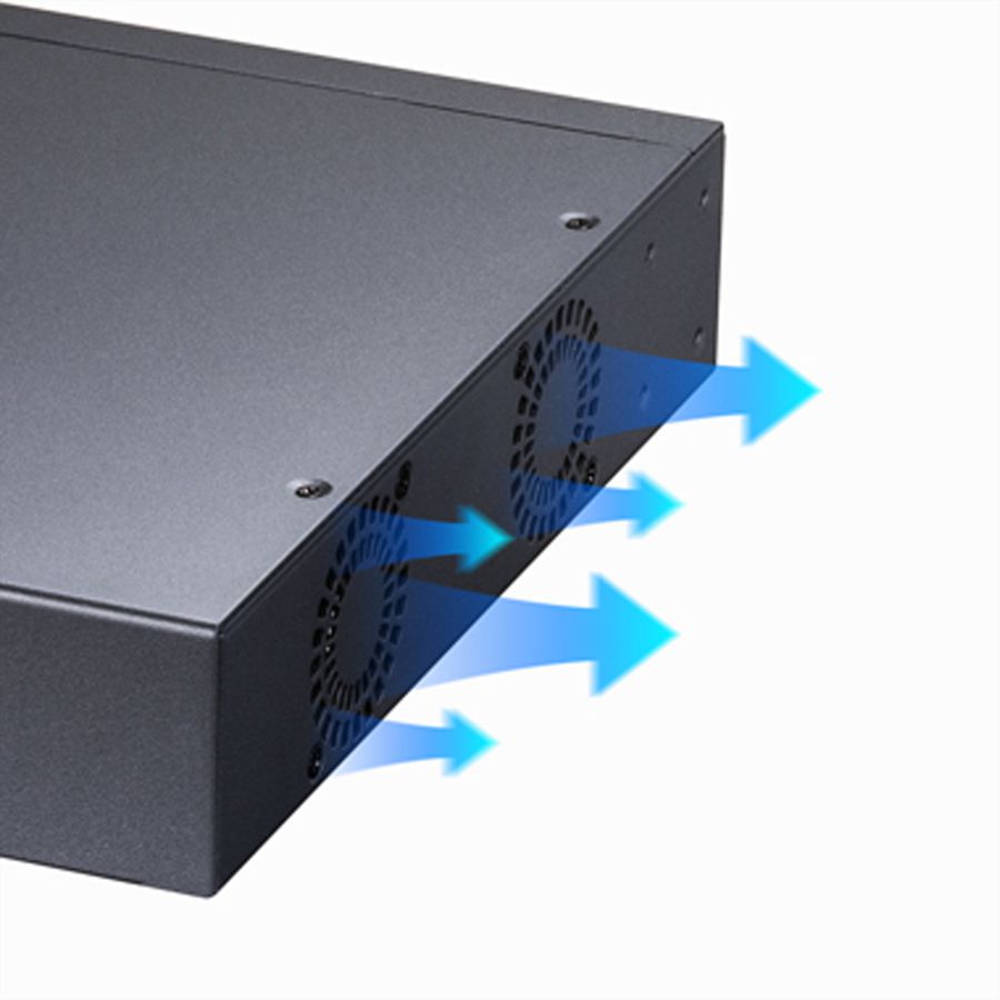 CUDY GS1028PS2 24-Port Gigabit PoE+ Switch 2 SFP Ports 300W
