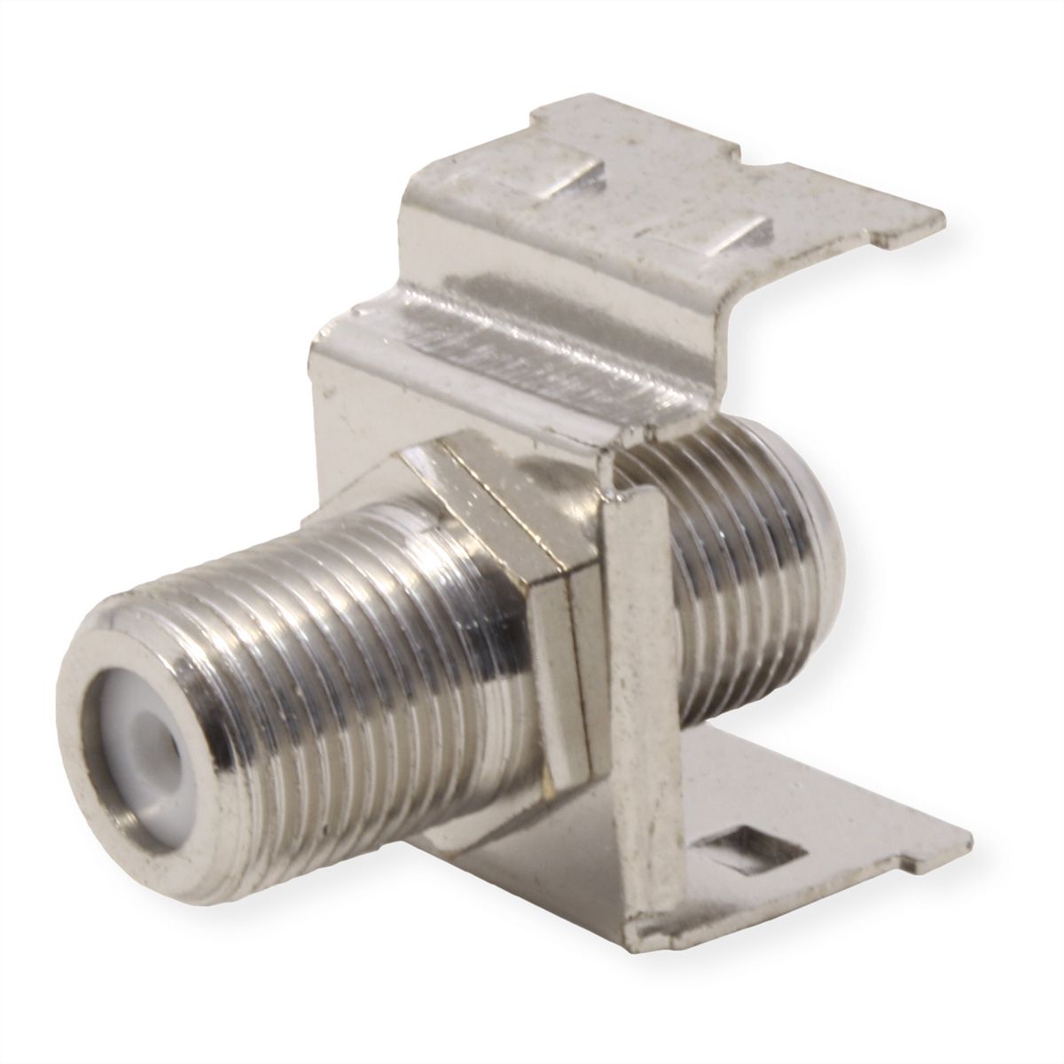 ROLINE F-Type Keystone Coupler, Metal, Shielded
