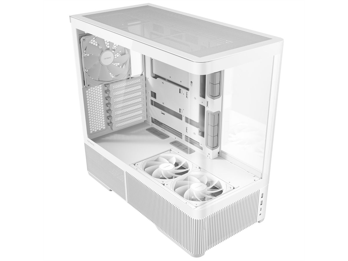 ANTEC Constellation C6 Curve Air White PC Gehäuse ATX Midi Tower, weiß