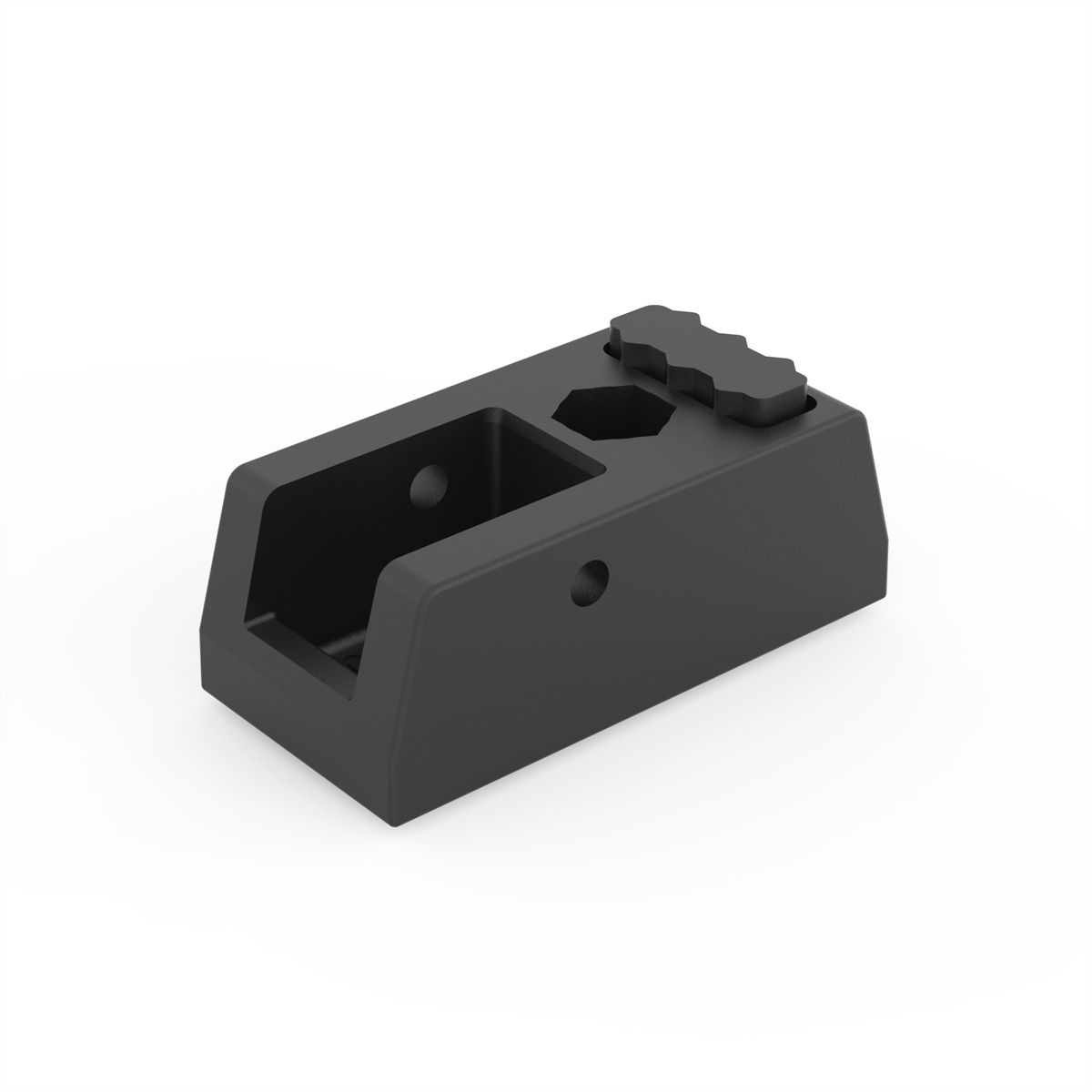 SCHROFF Die Cast Foot, Alu, Without Tip-Up