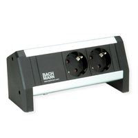 BACHMANN DESK 2xCEE7/3 1xCM GST18, black