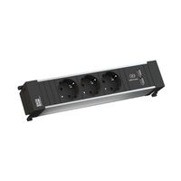 BACHMANN POWER FRAME Medium 3x earthing contact 1xUSB Charger