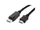 VALUE DisplayPort Cable, DP - HDTV, M/M, black, 1.5 m