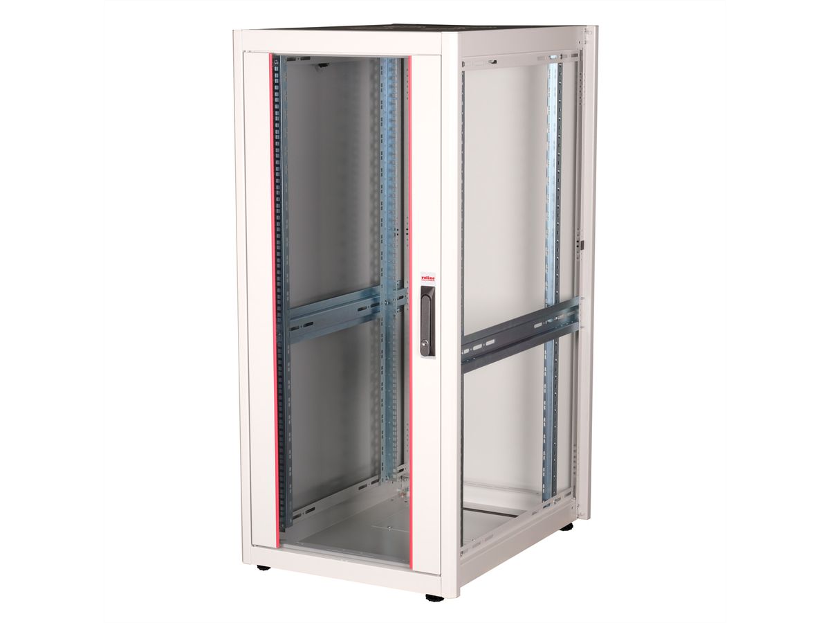 ROLINE 19-inch netwerkkast Basic 26 U, 600x800 BxD Glazen deur grijs